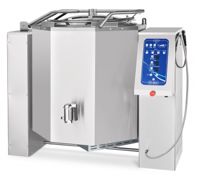 Котел пищеварочный опрокидывающийся КПЭМ-350 ОМ2 с миксером и сливным краном